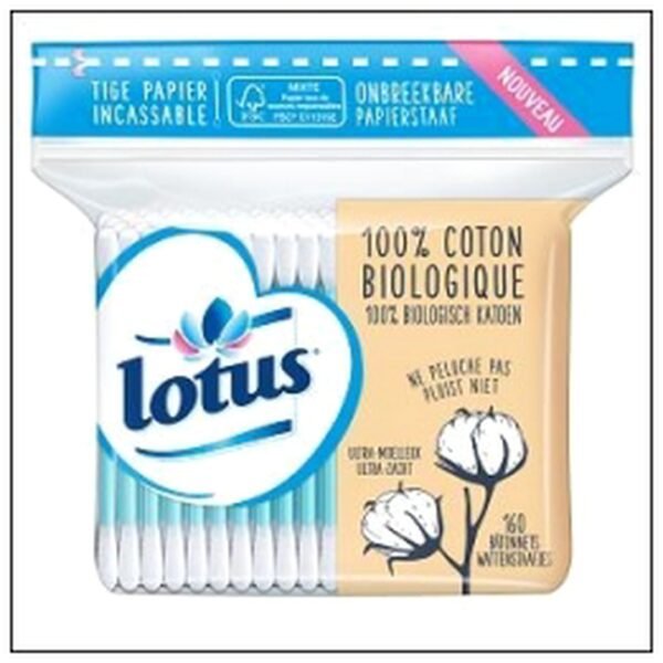 RECHARGE 16O COTONS TIGES BIO LOTUS
