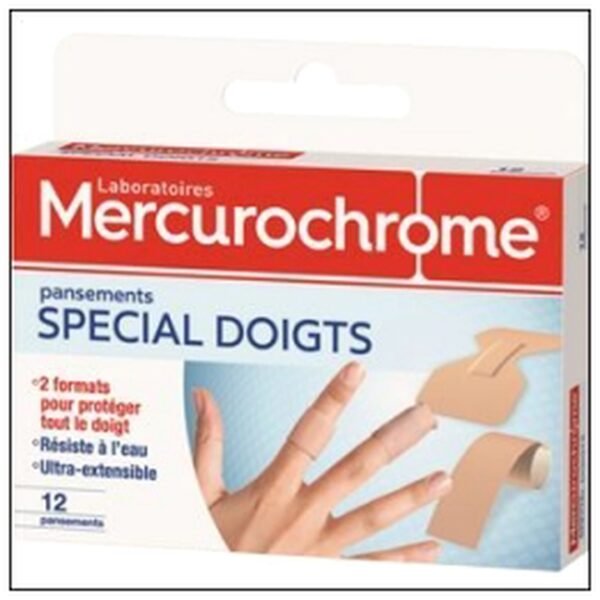 ET.12 PANSEMENTS DOIGTS MERCUROCHROME