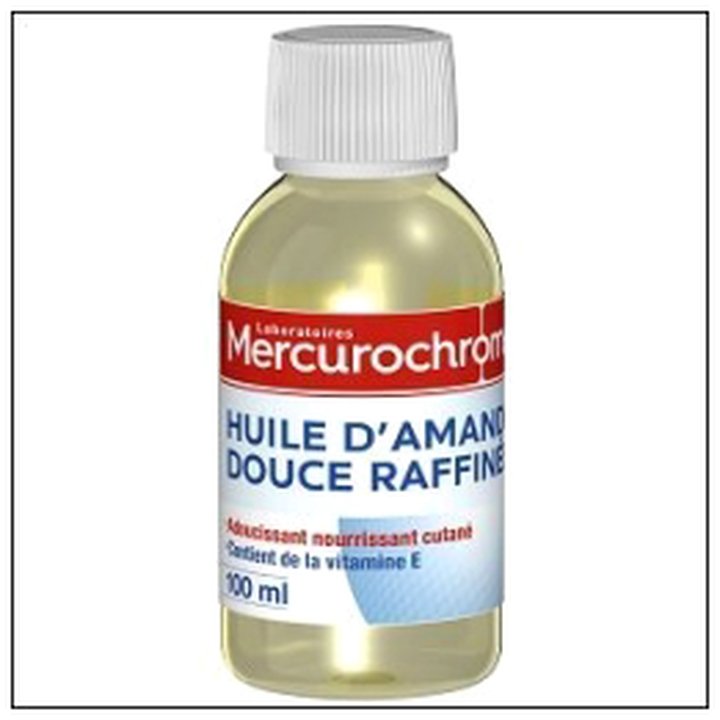 CAT-07845 FL.HUILE AMANDE DOUCE RAF FINEE 100ML MERCUROCHROME - Image 1