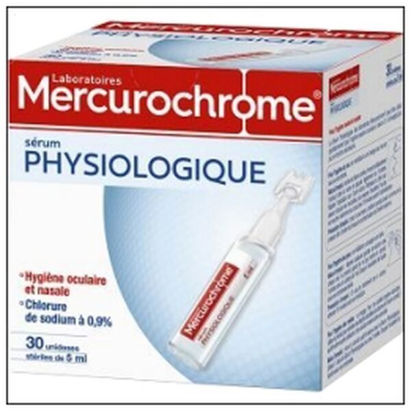 DOSES SERUM PHYSIOLOGIQUE X30 MERCUROCHROME