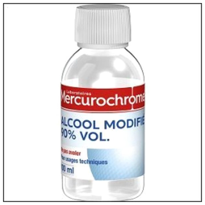 CAT-07851 FLACON.ALCOOL MODIFIE 90° 100ML MERCUROCHROME - Image 1