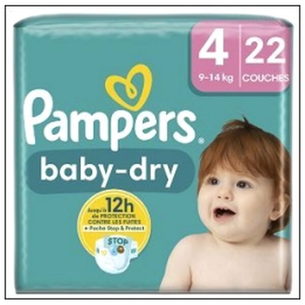 PAMPERS BABY DRY TAILLE 4 9-14KG X21