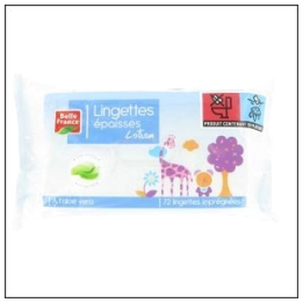 R.72 LINGETTE BEBE LOTION S/ALCOOL BELLE FRANCE