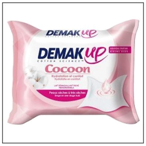 PQ.25 LINGETTES LAIT PEAU SENSIBL/SECHE DEMAK'UP