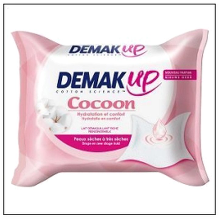 CAT-07897 PQ.25 LINGETTES LAIT PEAU SENSIBL/SECHE DEMAK'UP - Image 1