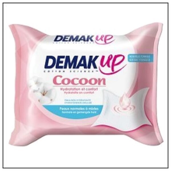 PQ.25 LINGETTES LAIT PEAU NORMALE/MIXTE DEMAK'UP