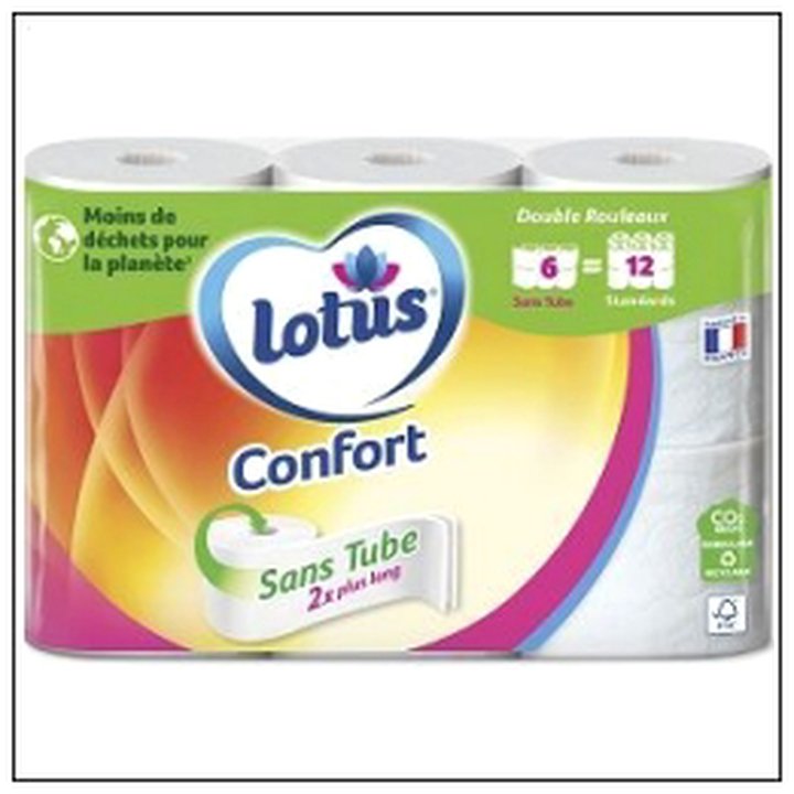 CAT-07909 RLX PAP.HYG.CONFORT SANS TUBE 6=12 LOTUS - Image 1