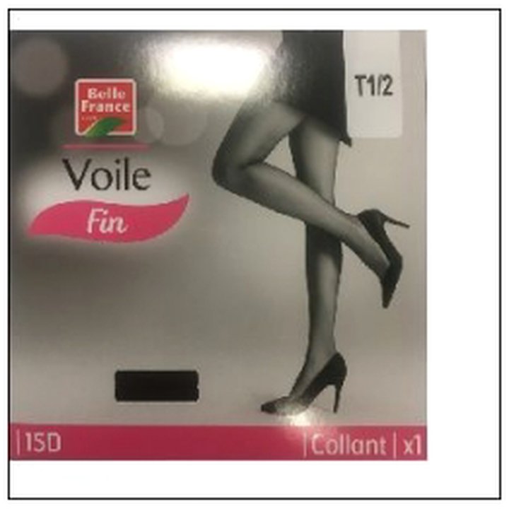 CAT-08006 COLLANT VOILE ELASTHANE 1 5D NATURELT4 BELLE FRANCE - Image 1
