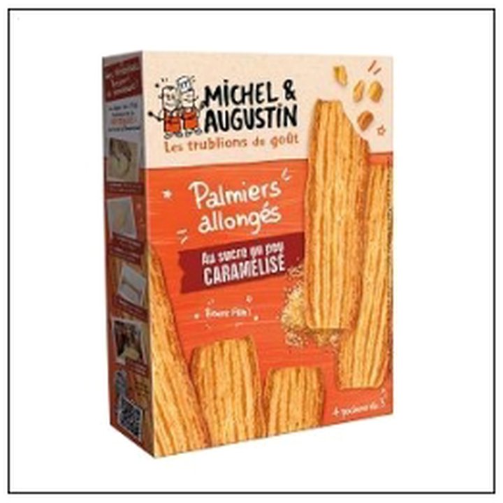 CAT-08070 PALMIERS ALLONGE PUR BEU RRE 120G MICHEL&AUGUSTIN - Image 1