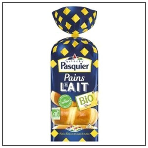 SACHET 8 PAINS AU LAIT BIO 28OG PASQUIER