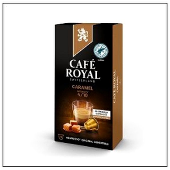 CAT-08123 E.10 CAPSULES CARAMEL 52G CAFE ROYAL(COM NESPRESSO) - Image 1