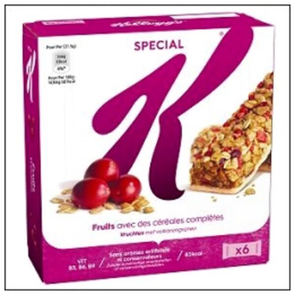 E.BARRES SPECIAL'K'FRUITS 6X21,5G KELLOGG'S