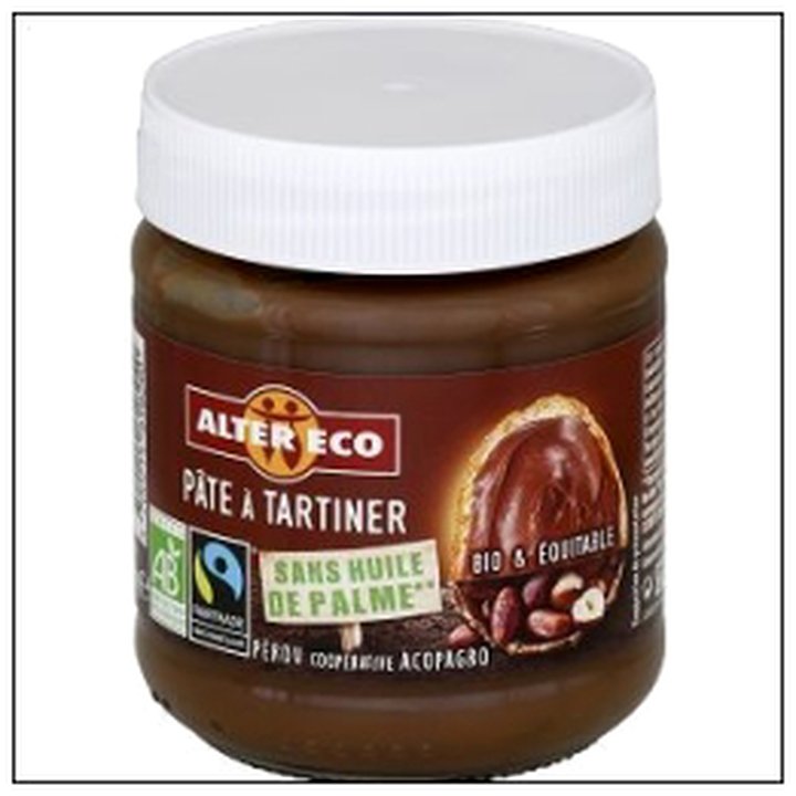 CAT-08200 PATE À TARTINER 270G SANS HUILE/PALME BIO ALTER ECO - Image 1