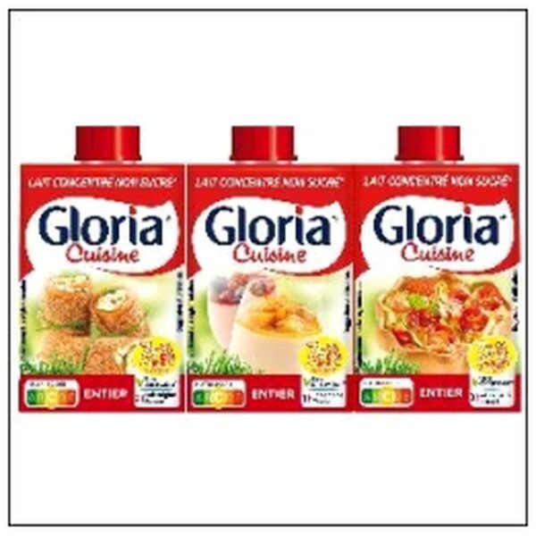L.3X20CL LAIT CONCENTRÉ E NTIER NON SUCRE GLORIA