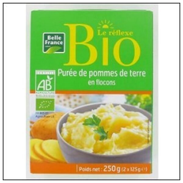 PUREE PDT NATURE FLOCONS BIO 2X125G BELLE FRANCE