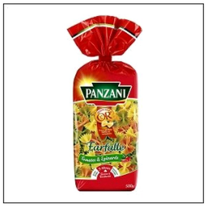 CAT-08211 FARFALLES AUX EPINARDS & TOMATES 500G PANZANI - Image 1