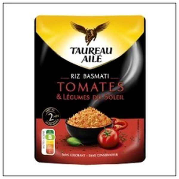 DOY PACK BASMATI TOMATES 2MN 250G TAUREAU AILE