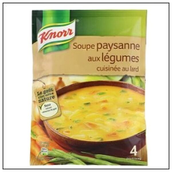 SOUPE PAYSANNE LEGUMES AU LARD DESHY 4 ASS.KNORR