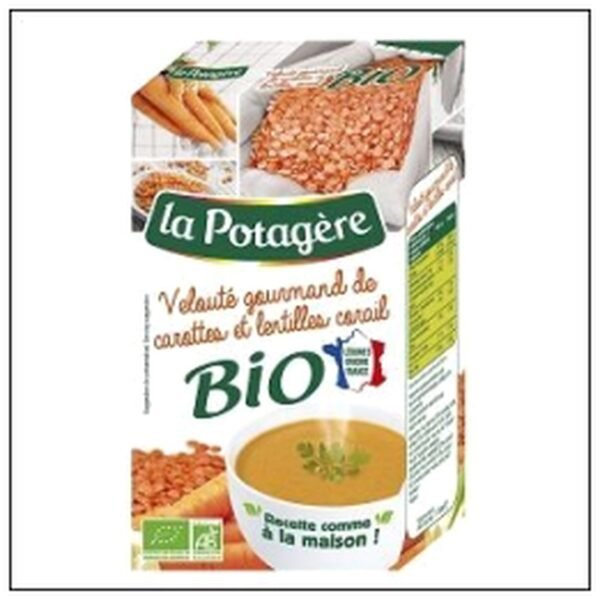 LT.VELOUTE CAROTTE/LENTIL LES CORAIL BIO LAPOTAGERE