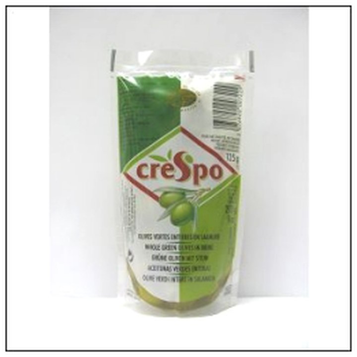 CAT-08239 SACHET 125G OLIVES VERTES CRESPO - Image 1