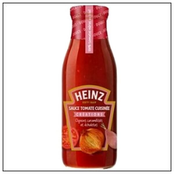 SAUCE TOMATE OIGNONS CARA MEL ECHALOTTE 495G HEINZ