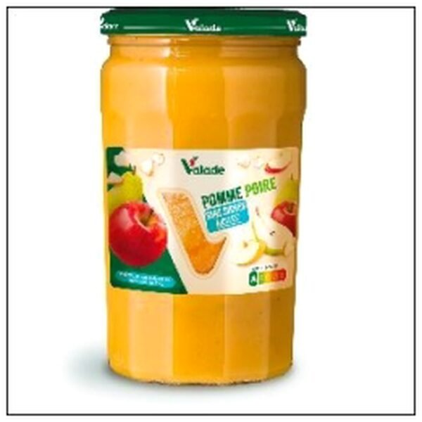 BOC.COMPOTE POMME POIRE S/S AJOUTES 630G VALADE