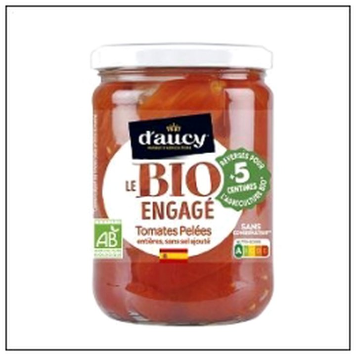CAT-08292 BOC.TOMATES PELEES SANS S EL AJOUTE BIO 58CL DAUCY - Image 1