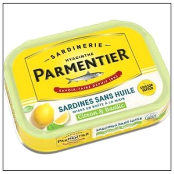 PARMENTIER SARDINES SS HU ILE CITRON BASILIC 135G