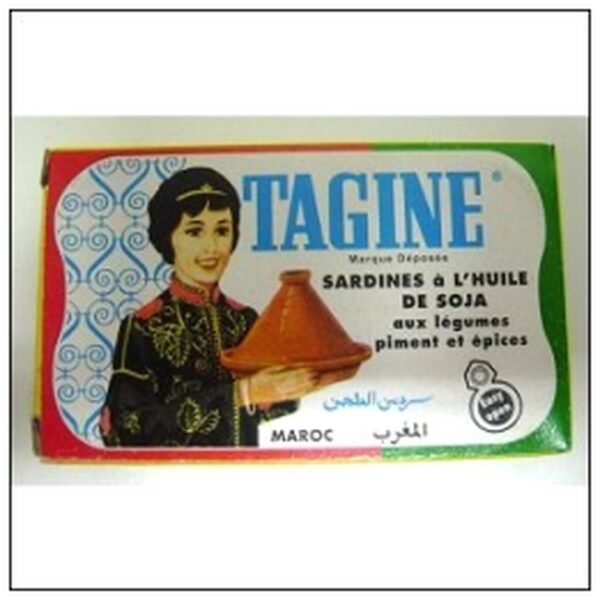 1/4 SARDINE HUILE TAGINE 125G MAROC