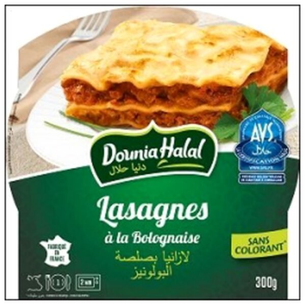 BQ.LASAGNE LA BOLOGNAISE 300G M.ONDE HALAL DOUNIA