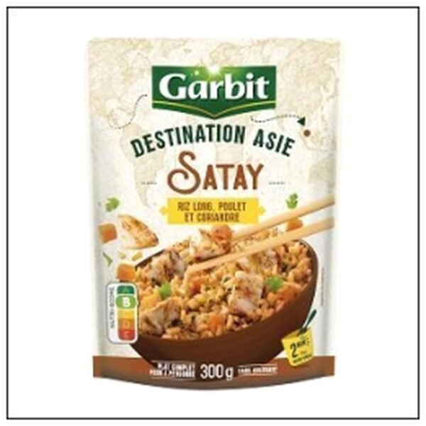 DOYPACK SATAY RIZ POULET CORIANDRE 300G GARBIT