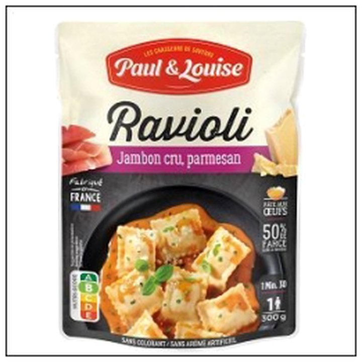 CAT-08318 DOYPACK RAVIOLI JAMBON PA RMESAN 300G PAUL&LOUISE - Image 1