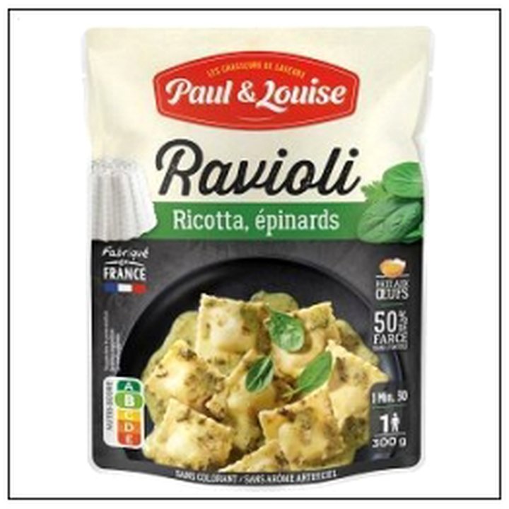 CAT-08319 DOYPACK RAVIOLI RICOTTA E PINARD 300G PAUL&LOUISE - Image 1