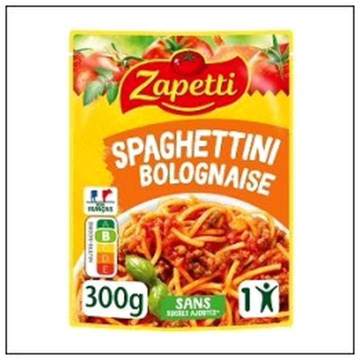CAT-08325 DOYPACK SPAGHETTI BOLOGNA ISE 300G ZAPETTI - Image 1