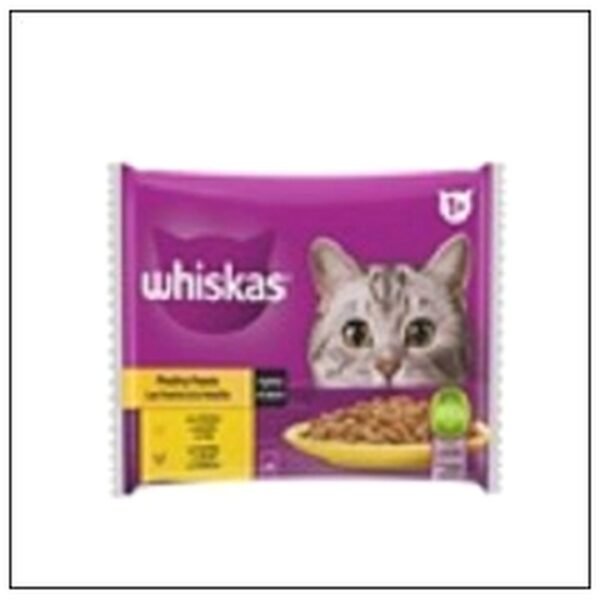 L4 POCHONS 85G WHISKAS F ESTINS EN SAUCE VOLAILLES