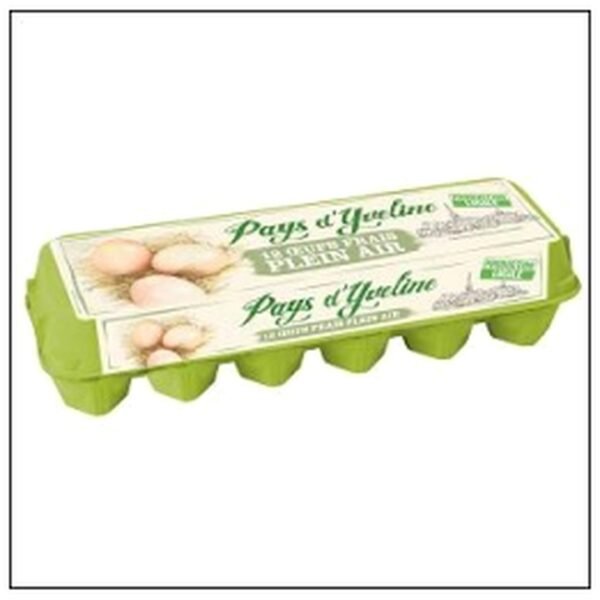 BOITE 12 OEUFS PLEIN AIR PAYS D'YVELINE