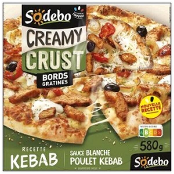 PIZZA CRUST POULET KEBAB 580G SODEBO