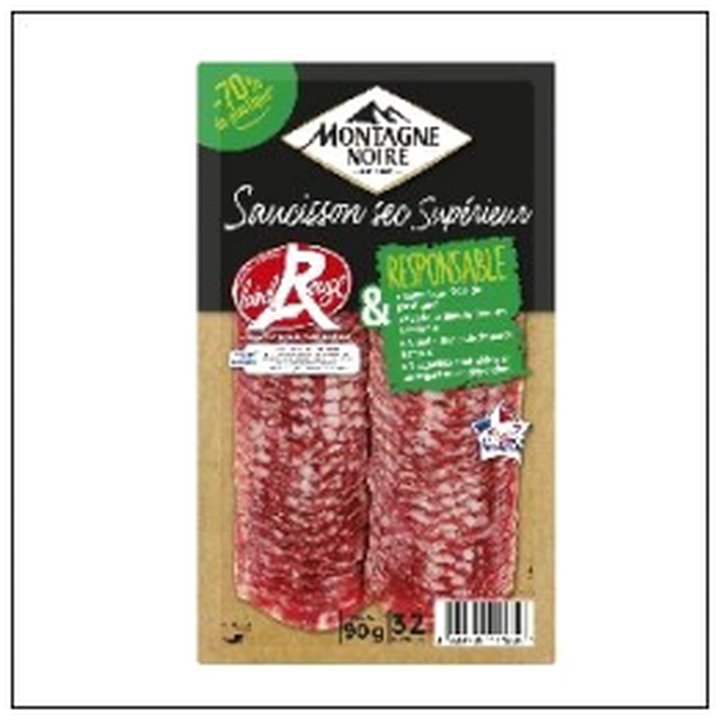 CAT-08400 32 TR.SAUCISSON SEC LABEL ROUGE 90G MONT.NOIRE - Image 1