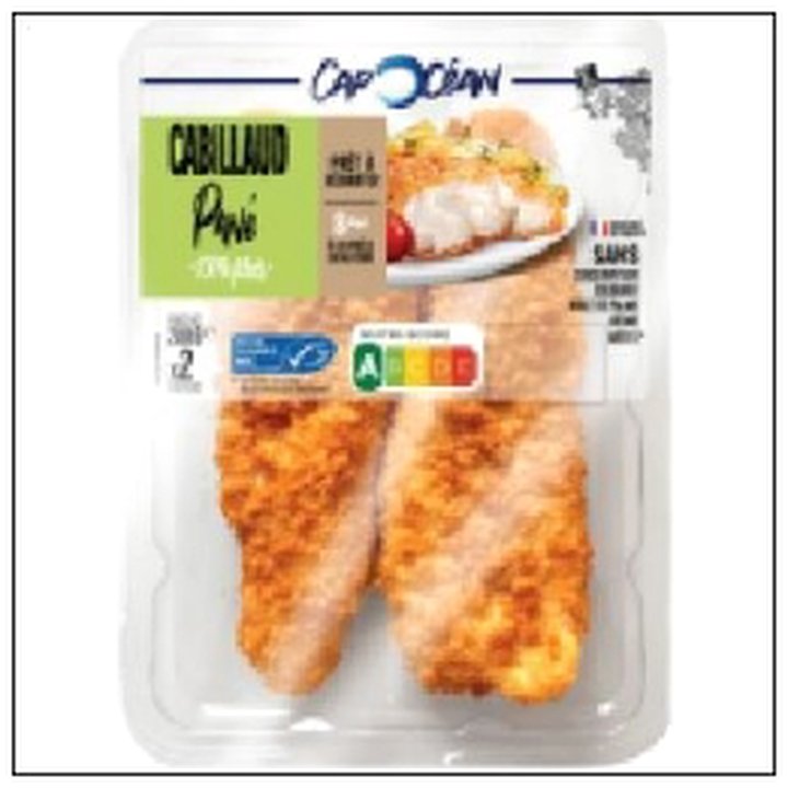 CAT-08401 PANE CABILLAUD LOT 2X100G CAP OCEAN - Image 1