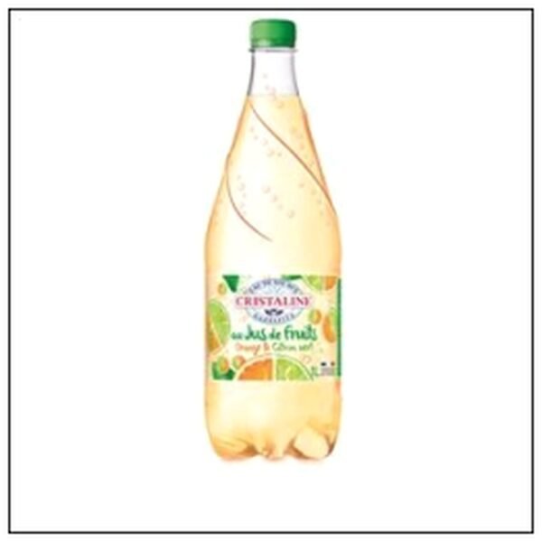EAU GAZEUSE FRAISE MENTHE 1L CRISTALINE