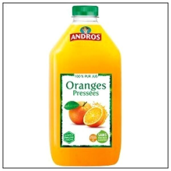 PUR JUS ORANGE PRESSÉE S/ SUCRES PET 1L5 ANDROS