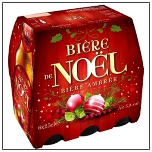 PACK 6X25CL BIERE NOEL TRADITION 5°9