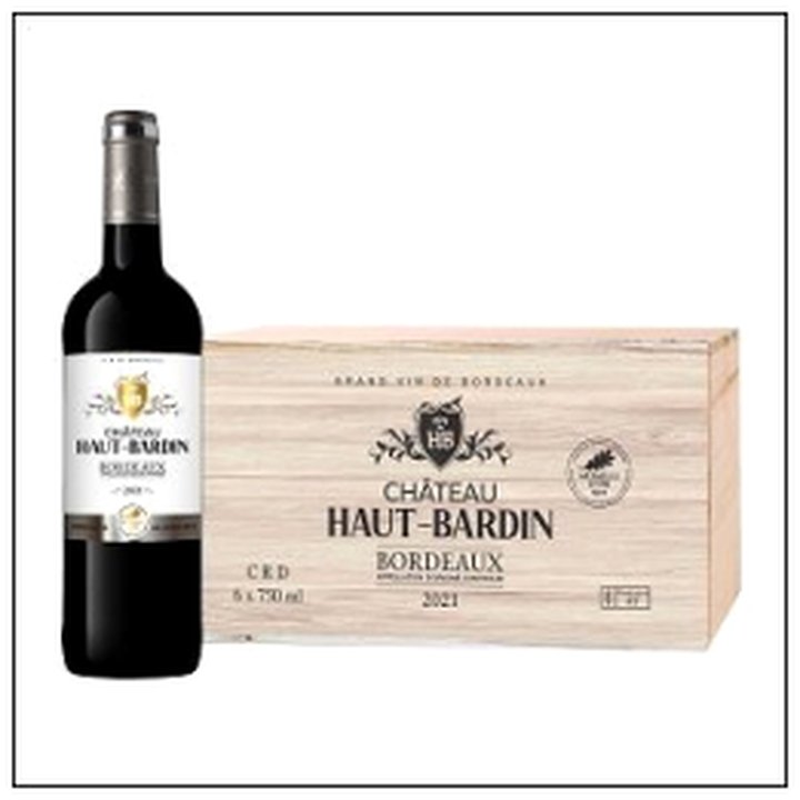 CAT-08450 C.BOIS 6X75CL BORDEAUX CH ATEAU HAUT BARDIN 2021 - Image 1