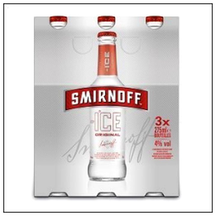 CAT-08498 PACK 3X27,5CL SMIRNOFF 4° ICE - Image 1