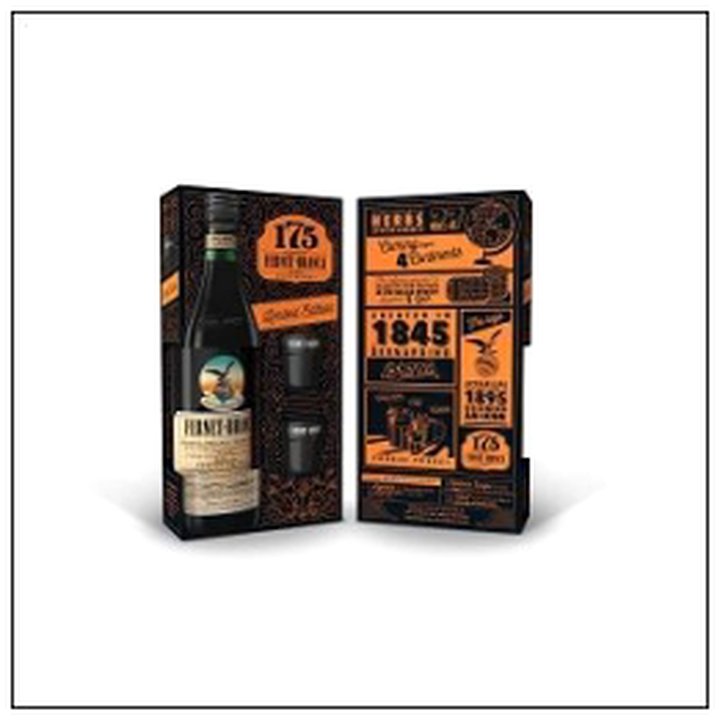 CAT-08500 COFFRET AMER FERNET BRANC A 39° 70CL+2 VER.SHOTS - Image 1