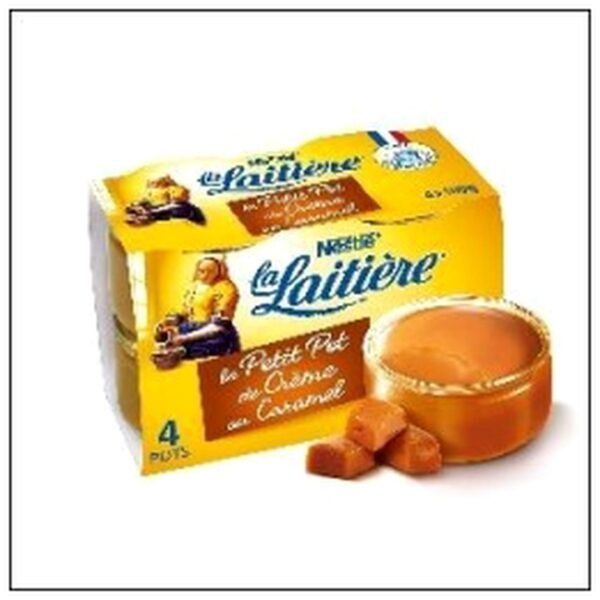PETIT POT CREME CARAMEL 4X100 LA LAITIERE