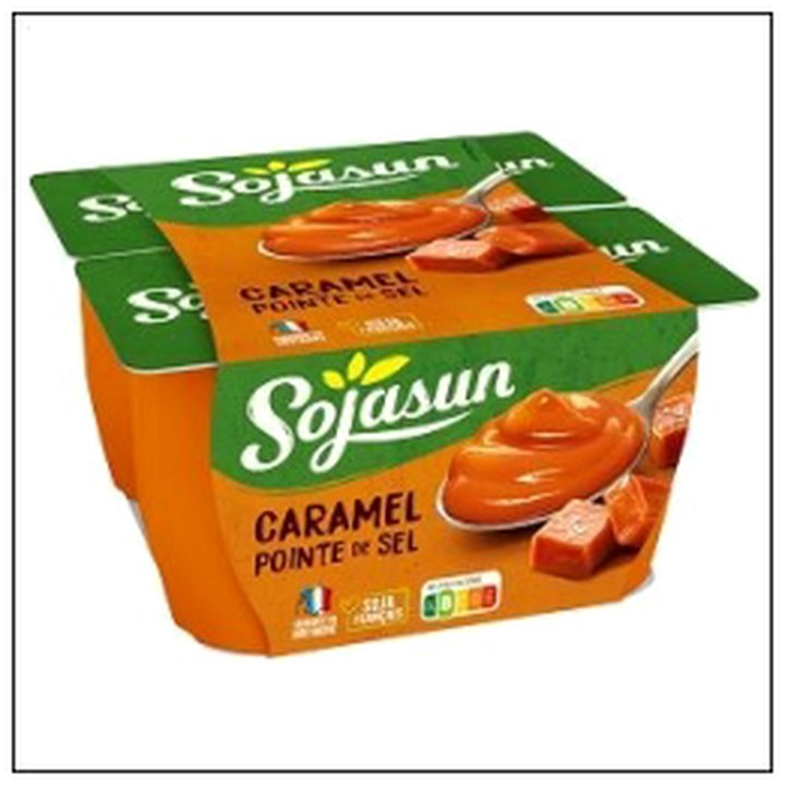 CAT-08533 SOJASUN CARAMEL POINTE DE SEL 4X100G - Image 1