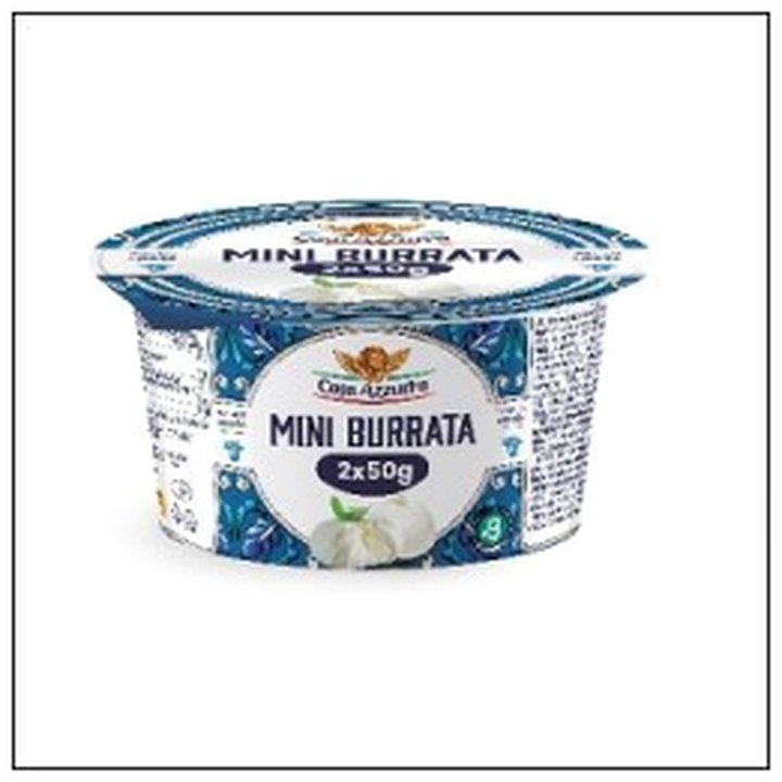 CAT-08551 POT 2 MINI BURRATA DE VAC HE 50G CASA AZZURRA - Image 1