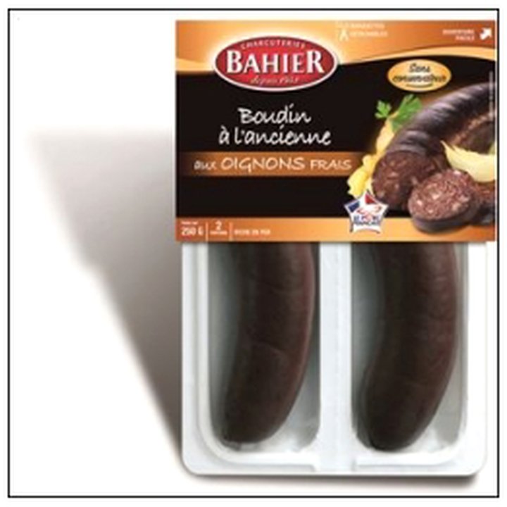 CAT-08565 L.2 BOUDINS NOIR OIGNONS A L'ANCIENNE 250G BAHIER - Image 1