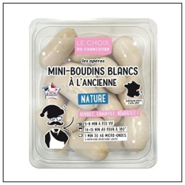 MINI BOUDIN BLANC NATURE 180G BRIENT